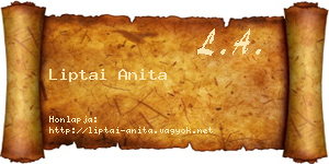 Liptai Anita névjegykártya
